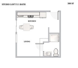 Studio Loft 113 floor plan